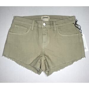 L'Agence Women's Khaki‎ Audrey Denim Shorts Size 25